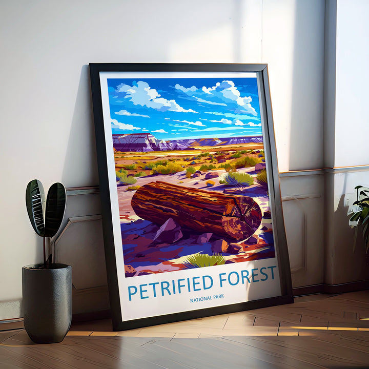 Petrified Forest National Park Travel Print Wall Art Petrified Forest Wall Hanging Home Décor Petrified Forest Gift Art Lovers Arizona Art
