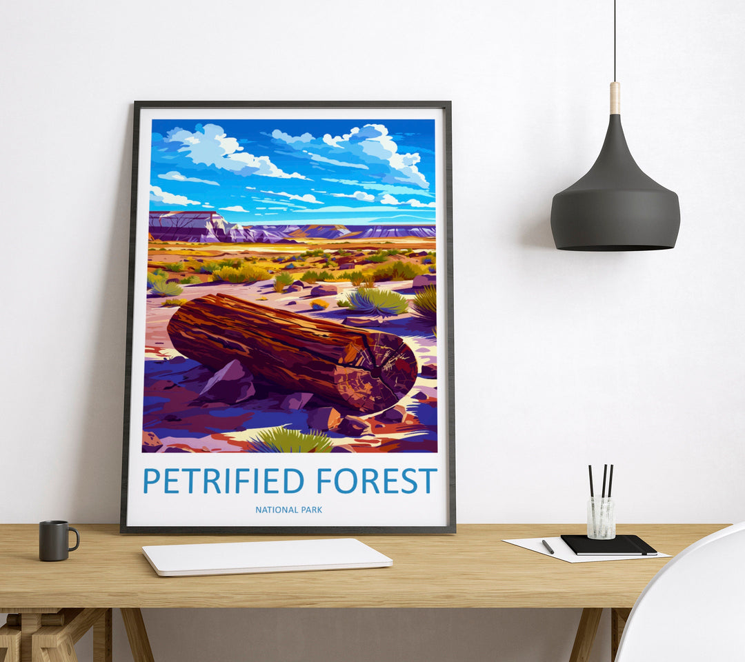 Petrified Forest National Park Travel Print Wall Art Petrified Forest Wall Hanging Home Décor Petrified Forest Gift Art Lovers Arizona Art