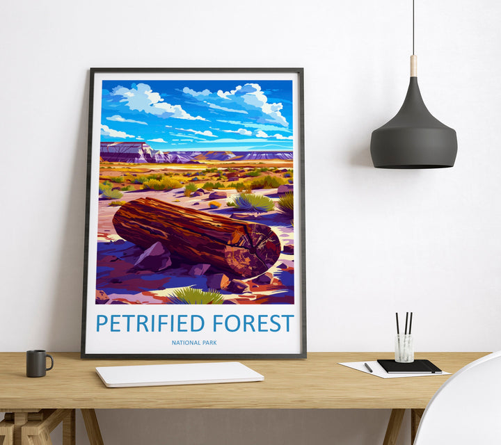 Petrified Forest National Park Travel Print Wall Art Petrified Forest Wall Hanging Home Décor Petrified Forest Gift Art Lovers Arizona Art