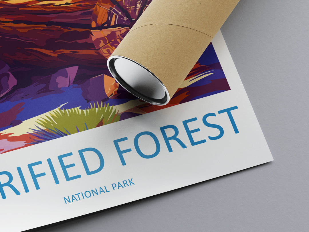 Petrified Forest National Park Travel Print Wall Art Petrified Forest Wall Hanging Home Décor Petrified Forest Gift Art Lovers Arizona Art