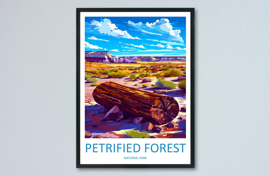 Petrified Forest National Park Travel Print Wall Art Petrified Forest Wall Hanging Home Décor Petrified Forest Gift Art Lovers Arizona Art