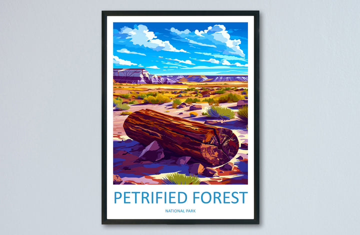 Petrified Forest National Park Travel Print Wall Art Petrified Forest Wall Hanging Home Décor Petrified Forest Gift Art Lovers Arizona Art
