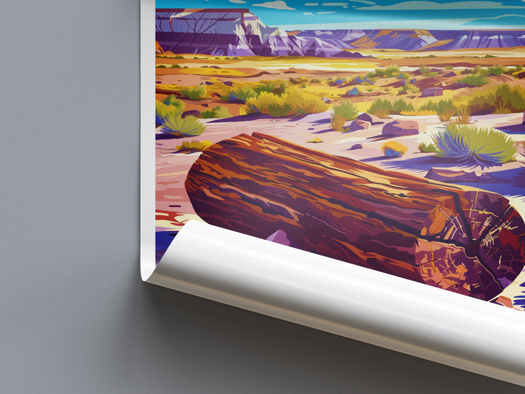 Petrified Forest National Park Travel Print Wall Art Petrified Forest Wall Hanging Home Décor Petrified Forest Gift Art Lovers Arizona Art