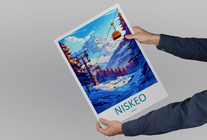 Niseko Travel Print Wall Art Niseko Wall Hanging Home Décor Niseko Gift Art Lovers Ski Art Lover Gift Niseko Print Skiing Niseko Ski Art