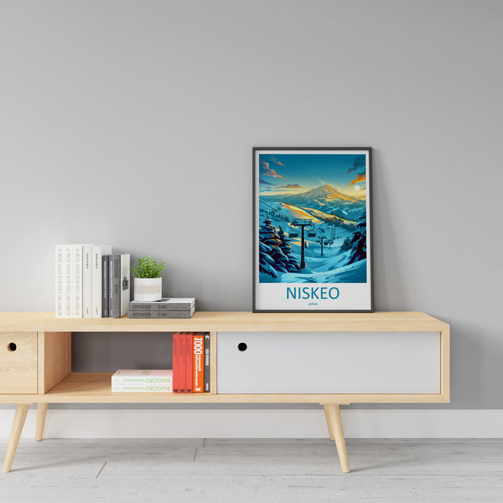 Niseko Travel Print Wall Art Niseko Wall Hanging Home Décor Niseko Gift Art Lovers Ski Art Lover Gift Niseko Print Skiing Niseko Ski Art
