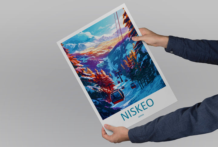 Niseko Travel Print Wall Art Niseko Wall Hanging Home Décor Niseko Gift Art Lovers Ski Art Lover Gift Niseko Print Skiing Niseko Ski Art