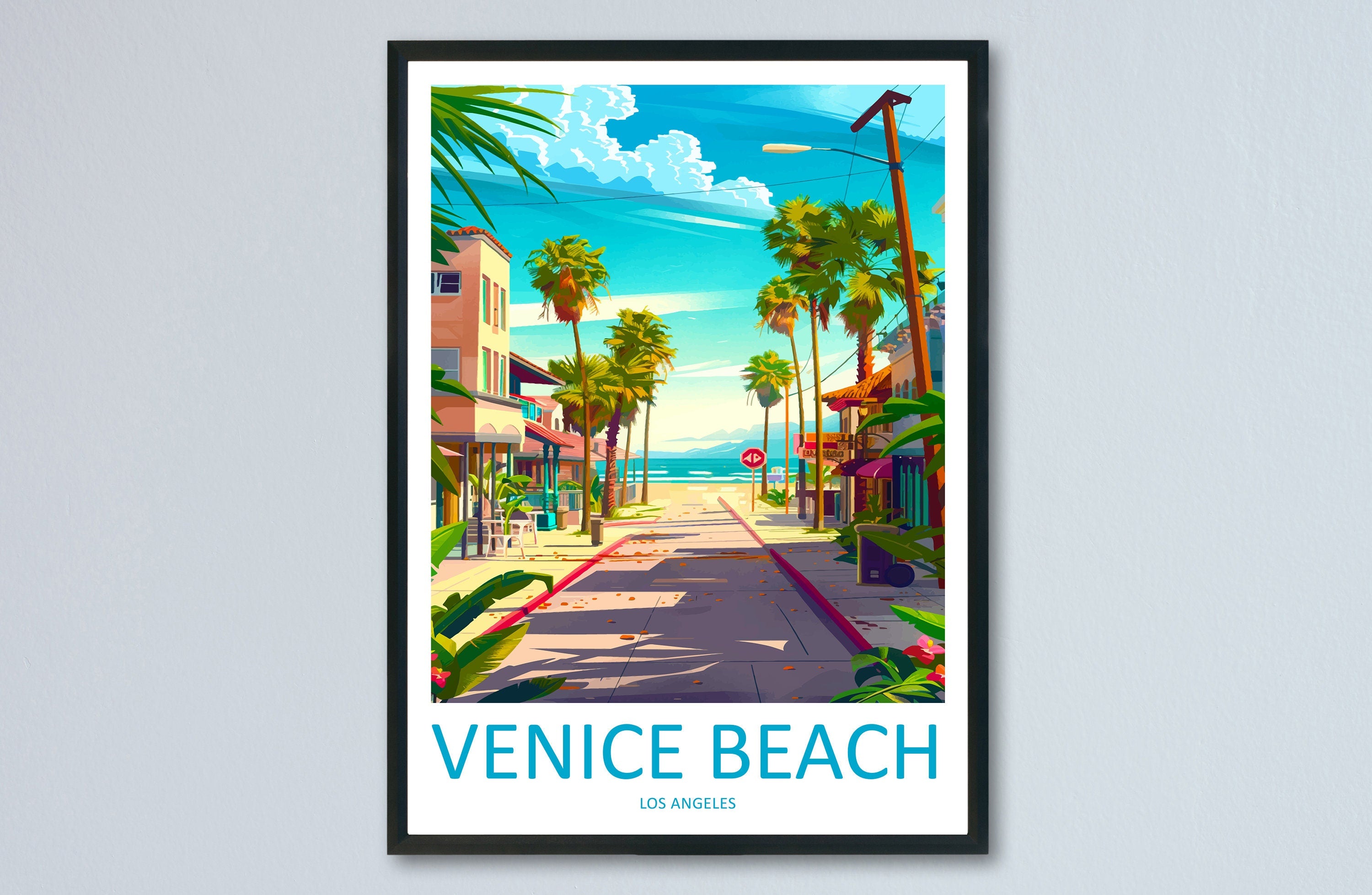 Venice Beach Travel Print