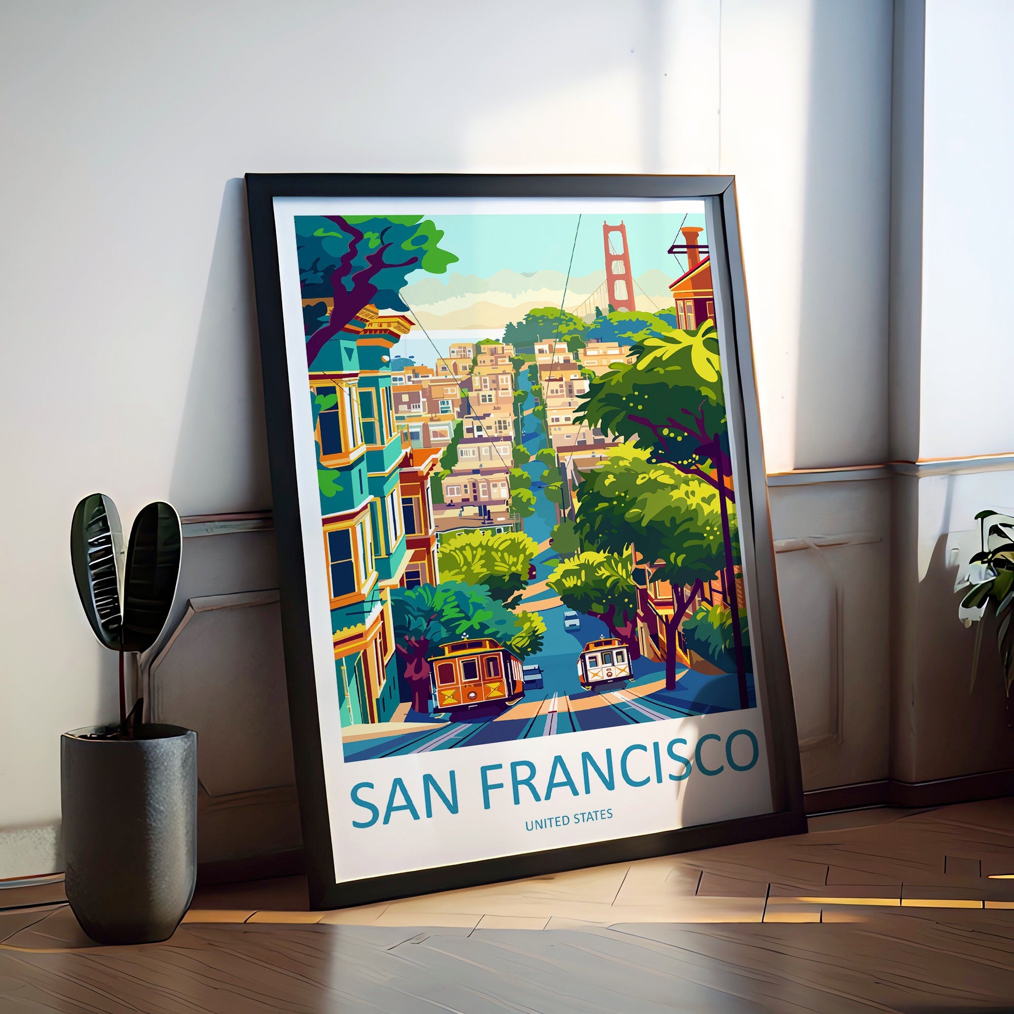 San Francisco Golden Gate Travel Print