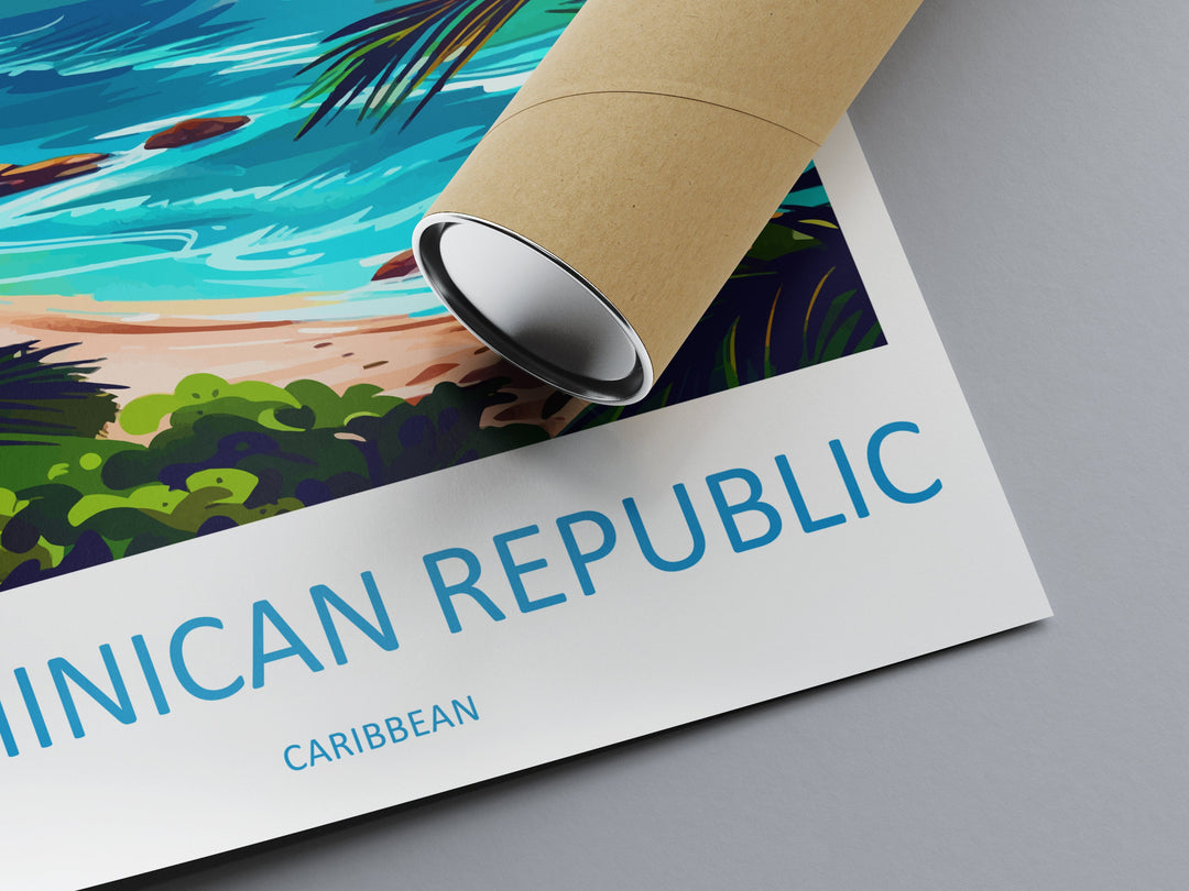 Dominican Republic Travel Print Wall Art Dominican Republic Wall Hanging Home Décor Dominican Republic Gift Art Lovers Wall Art Caribbean
