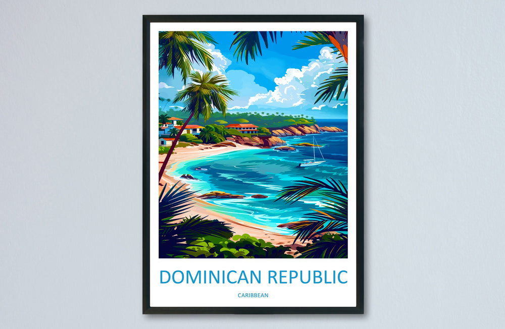 Dominican Republic Travel Print Wall Art Dominican Republic Wall Hanging Home Décor Dominican Republic Gift Art Lovers Wall Art Caribbean