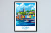 Cobh Skyline Print Cobh Home Decor Skyline City Art Print Cobh