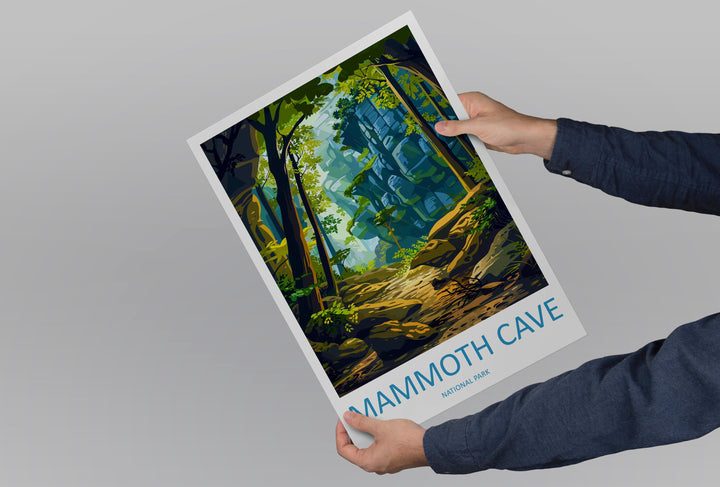 Mammoth Cave National Park Travel Print Wall Art Mammoth Cave Wall Hanging Home Décor Mammoth Cave Gift Art Lovers Art Gift Lover Print