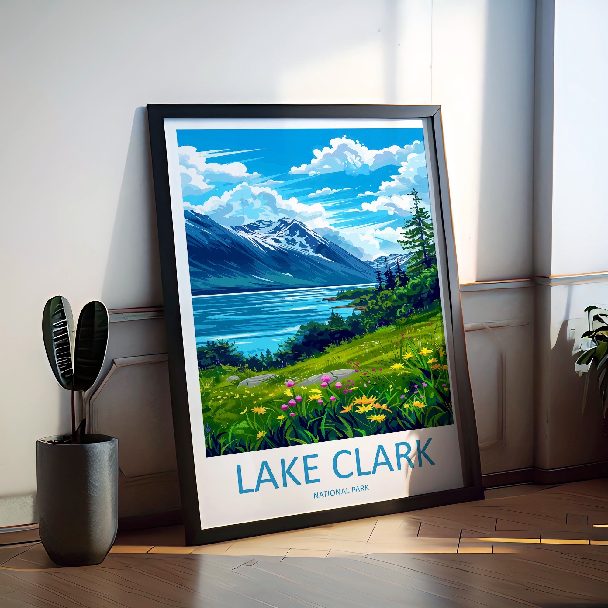 Lake Clark Travel Print