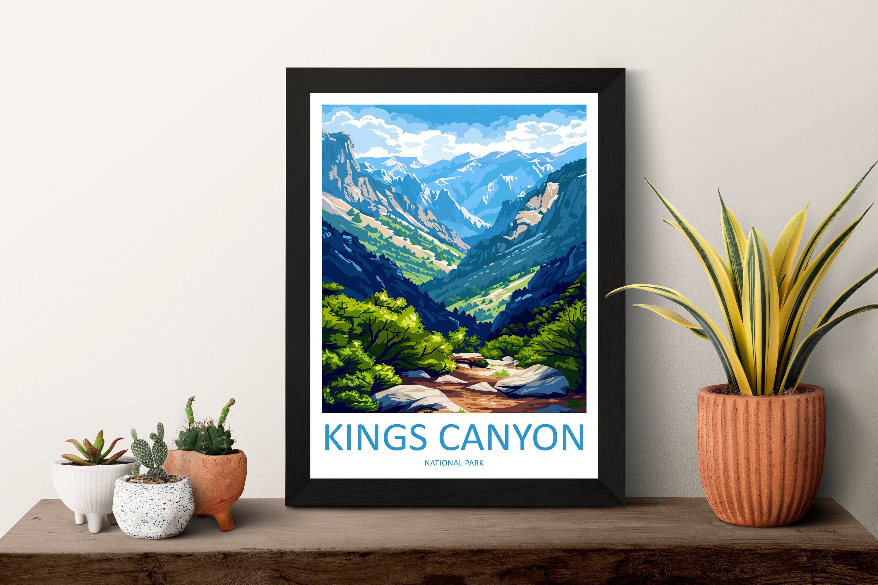 Kings Canyon National Park Travel Print