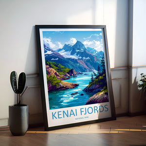 Kenai Fjords National Park Travel Print