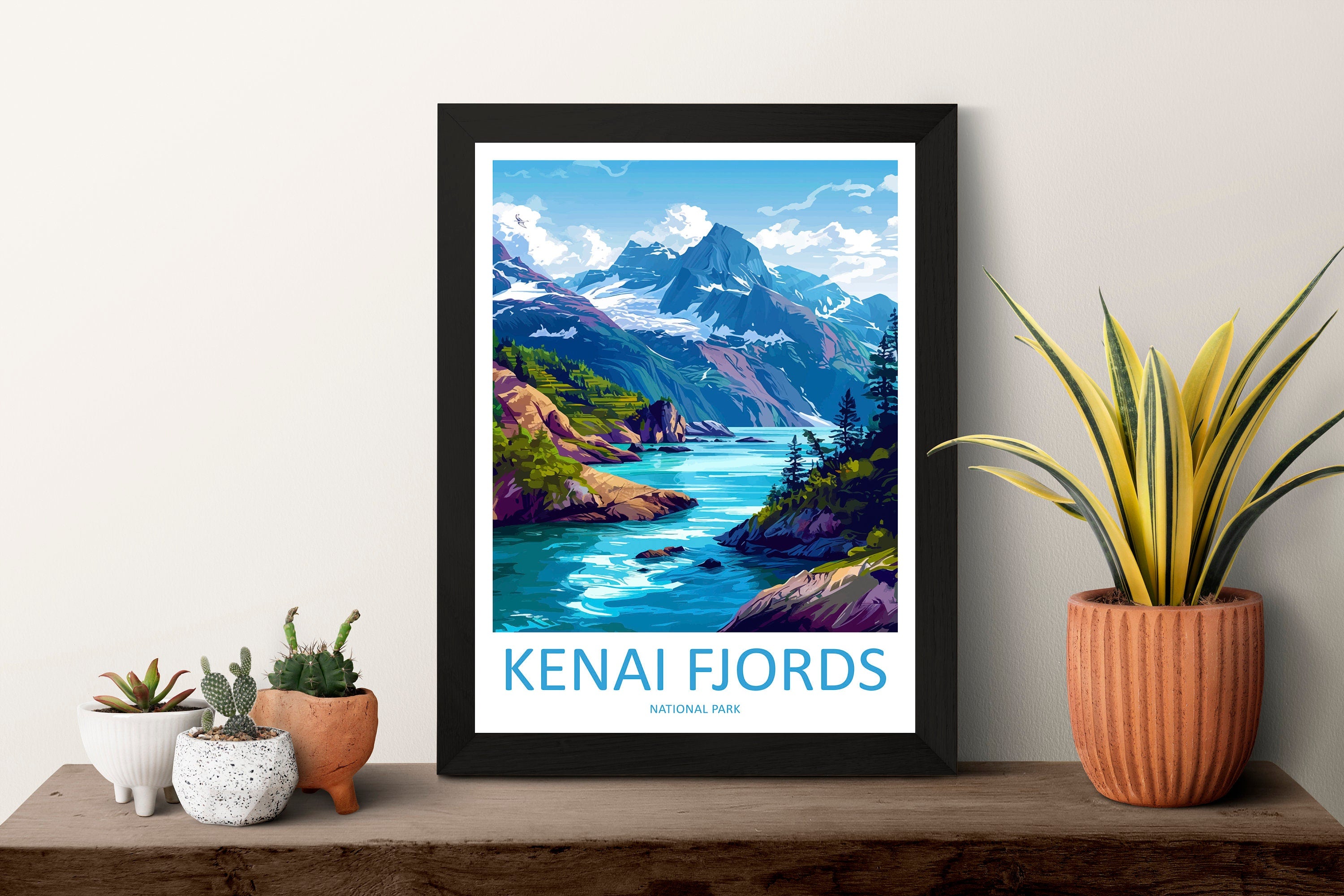 Kenai Fjords National Park Travel Print