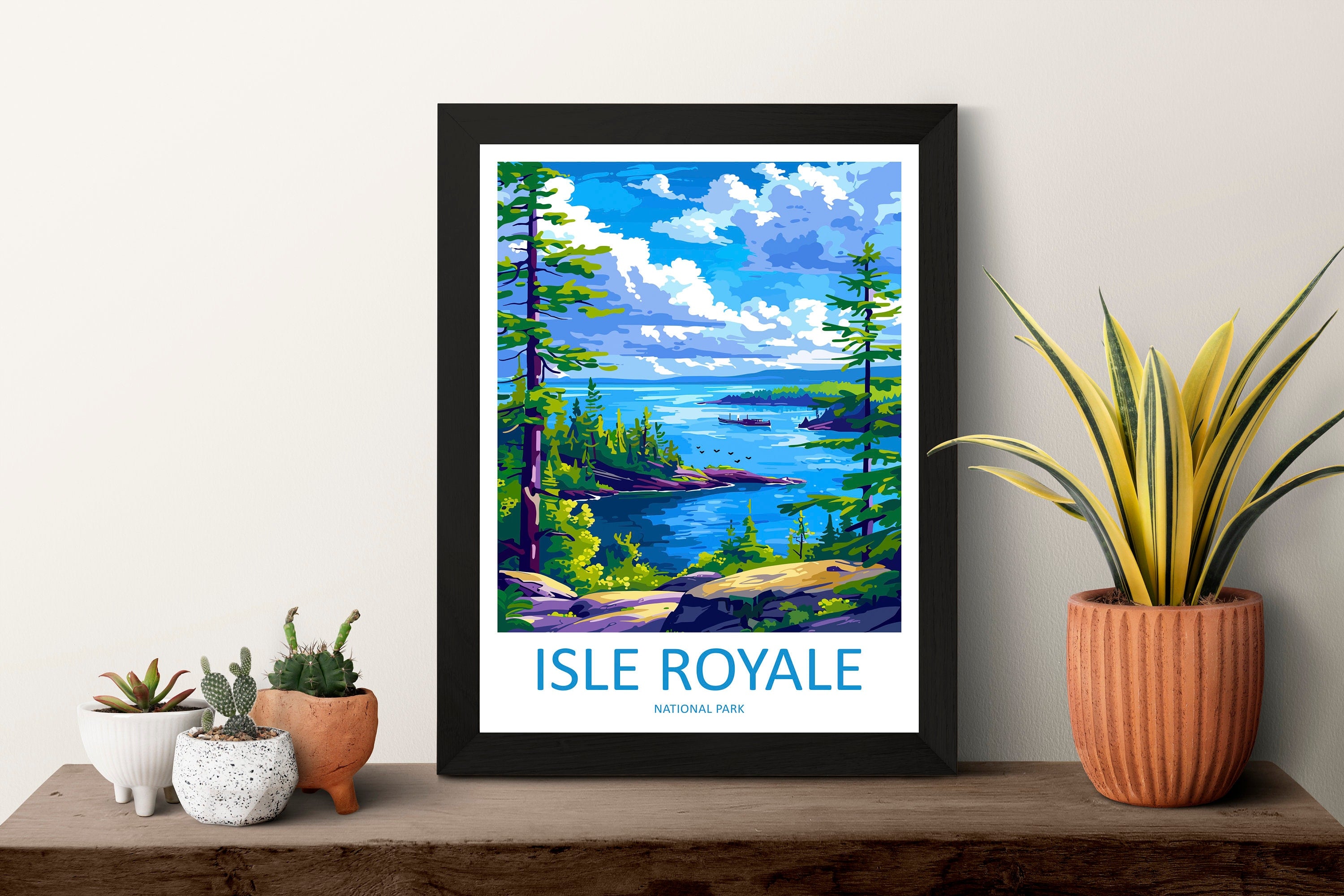 Isle Royale National Park Travel Print Wall Art Isle Royale National Park Wall Hanging Home Décor Isle Royale National Park Gift Art