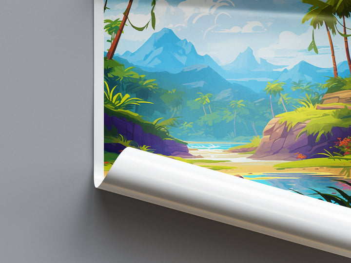 Jamaica Travel Print Wall Art Jamaica Wall Hanging Home Décor Jamaica Gift Art Lovers Wall Art Caribbean Travel Print Poster Gift