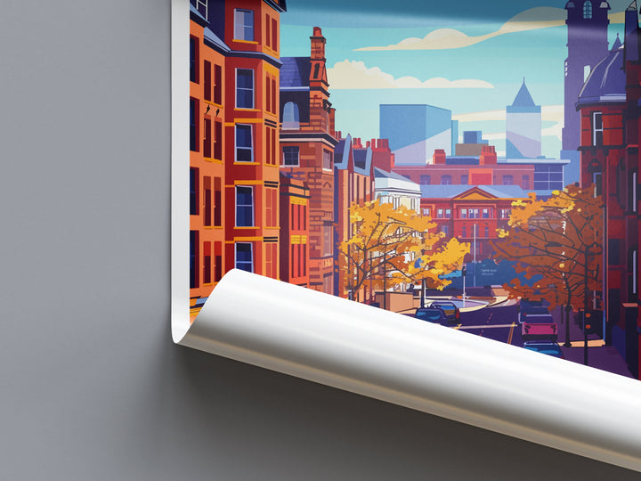 Manchester Travel Print Wall Art Manchester Wall Hanging Home Décor Manchester Gift Art Lovers England Art Lover Gift Manchester Travel Art