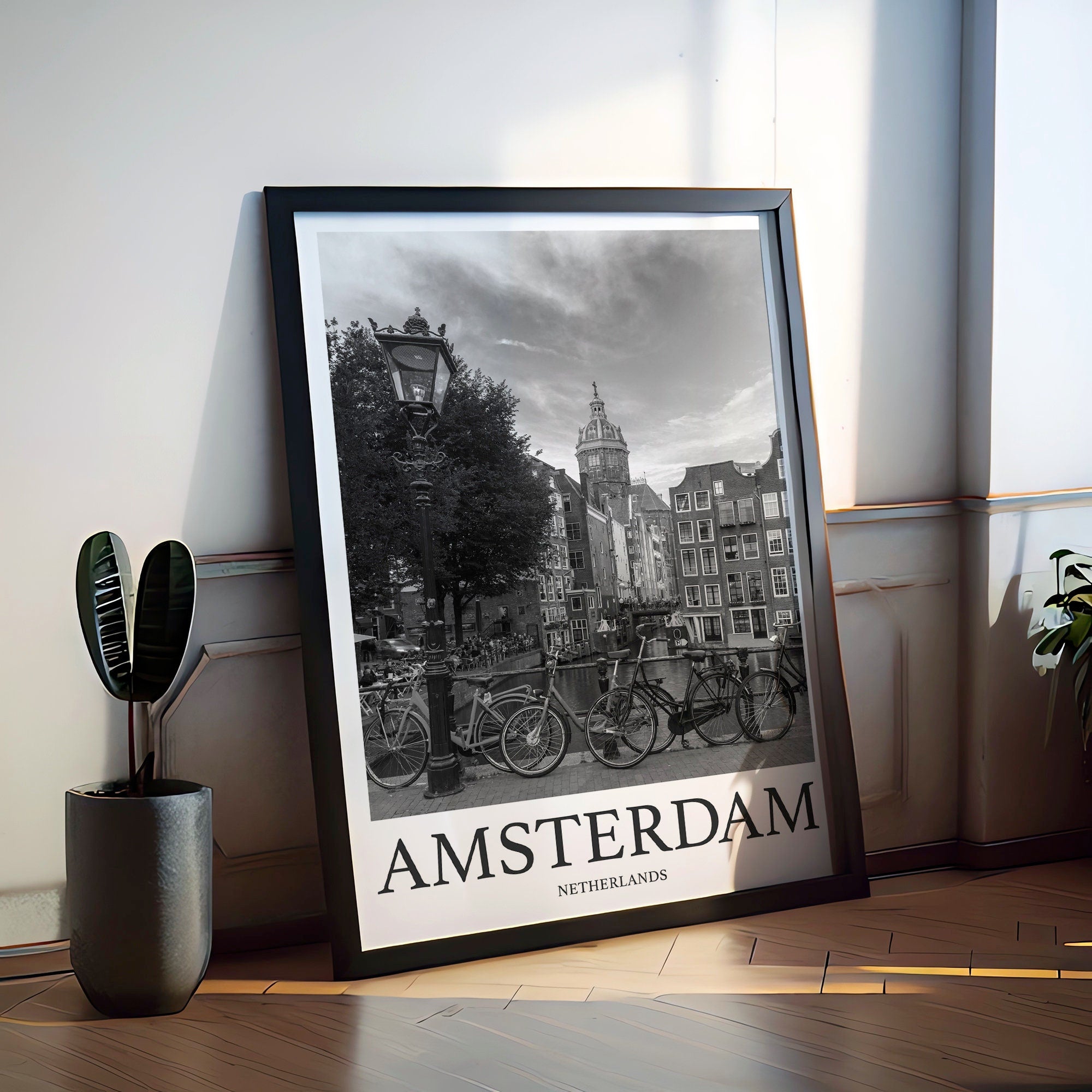 Amsterdam Photo Print of Amsterdam Travel Photo Netherlands Art Decor Photo Travel Art Gift For Travel Artwork