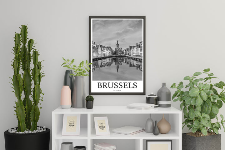 Brussels Photo Print of Brussels Travel Photo Belgium Art Decor Photo Travel Art Gift For Travel Artwork Wall Art Framed Photo Travel Print
