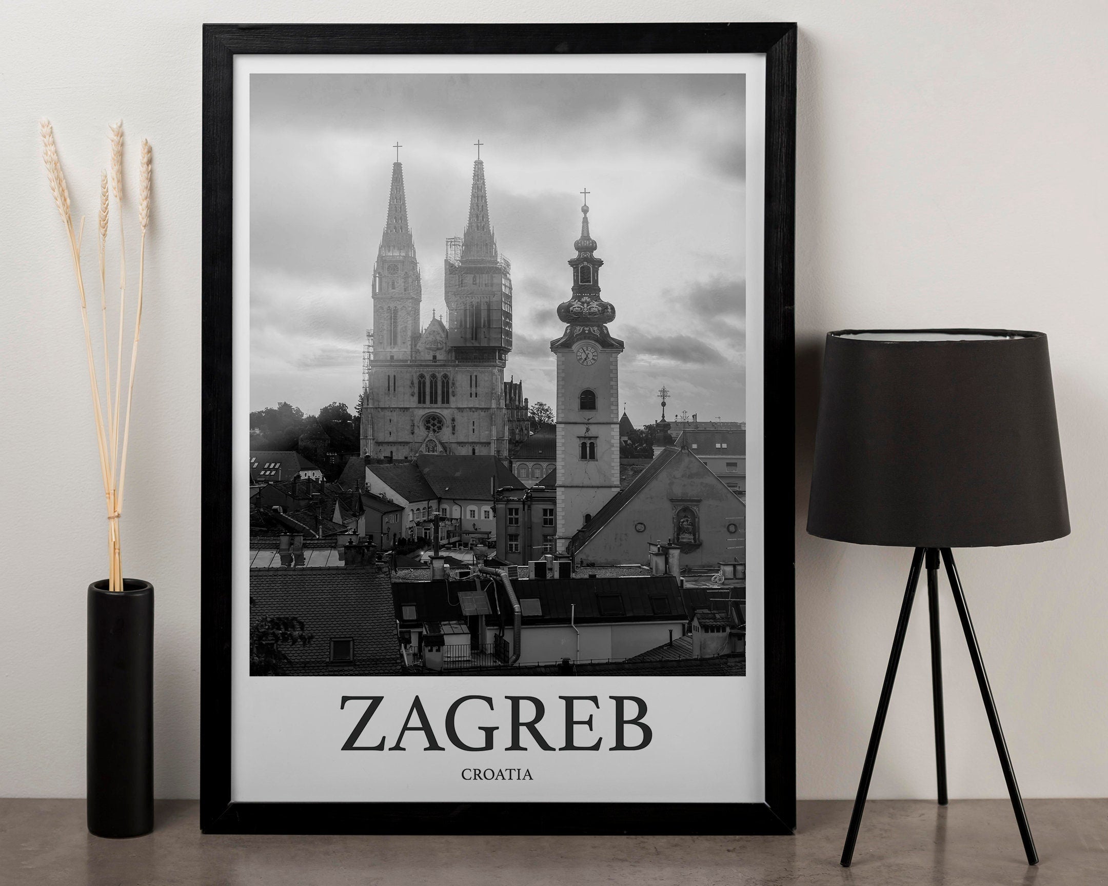 Zagreb Photo Print of Zagreb Travel Photo Croatia Art Decor Photo Travel Art Gift For Travel Artwork