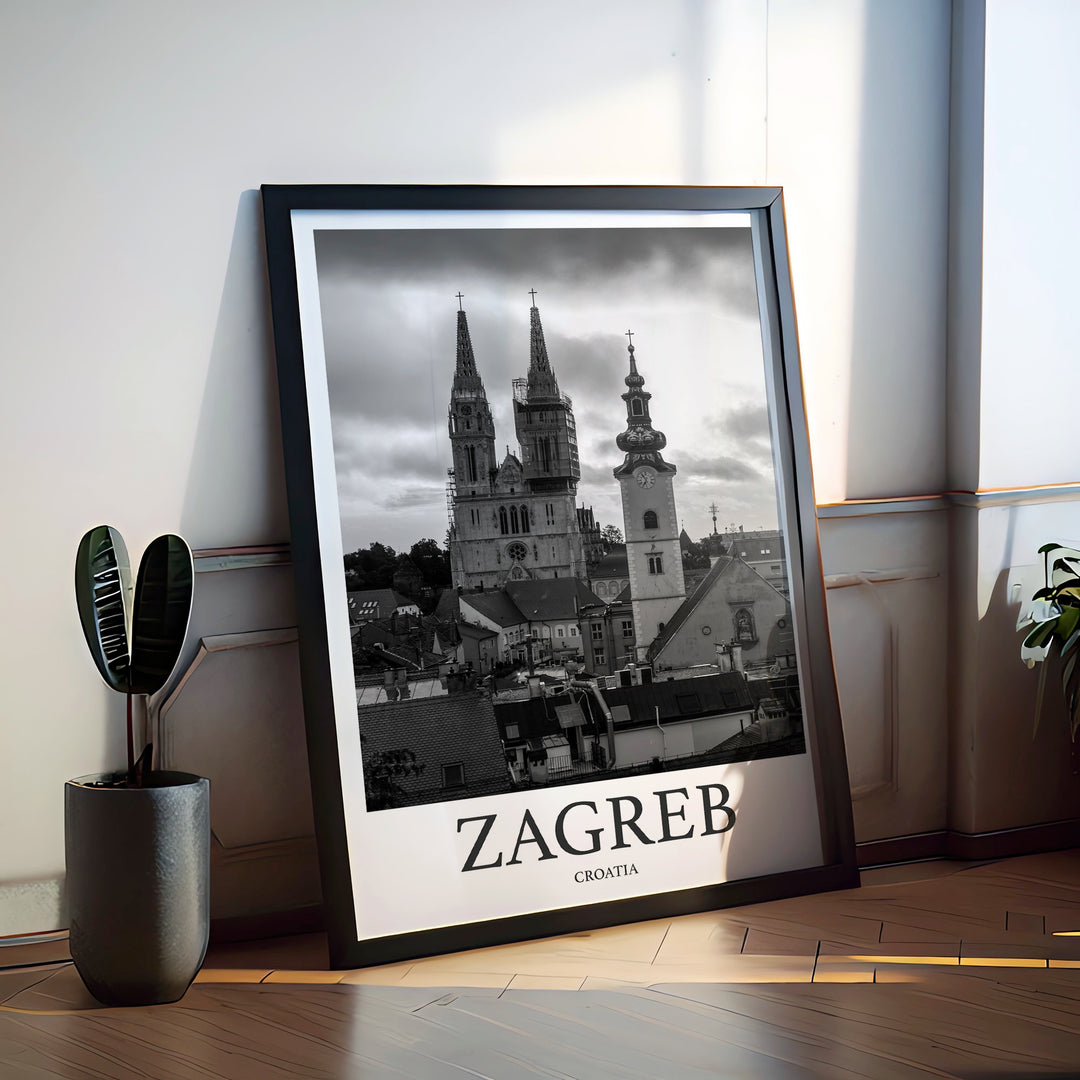 Zagreb Photo Print of Zagreb Travel Photo Croatia Art Decor Photo Travel Art Gift For Travel Artwork Wall Art Framed Photo Travel Print