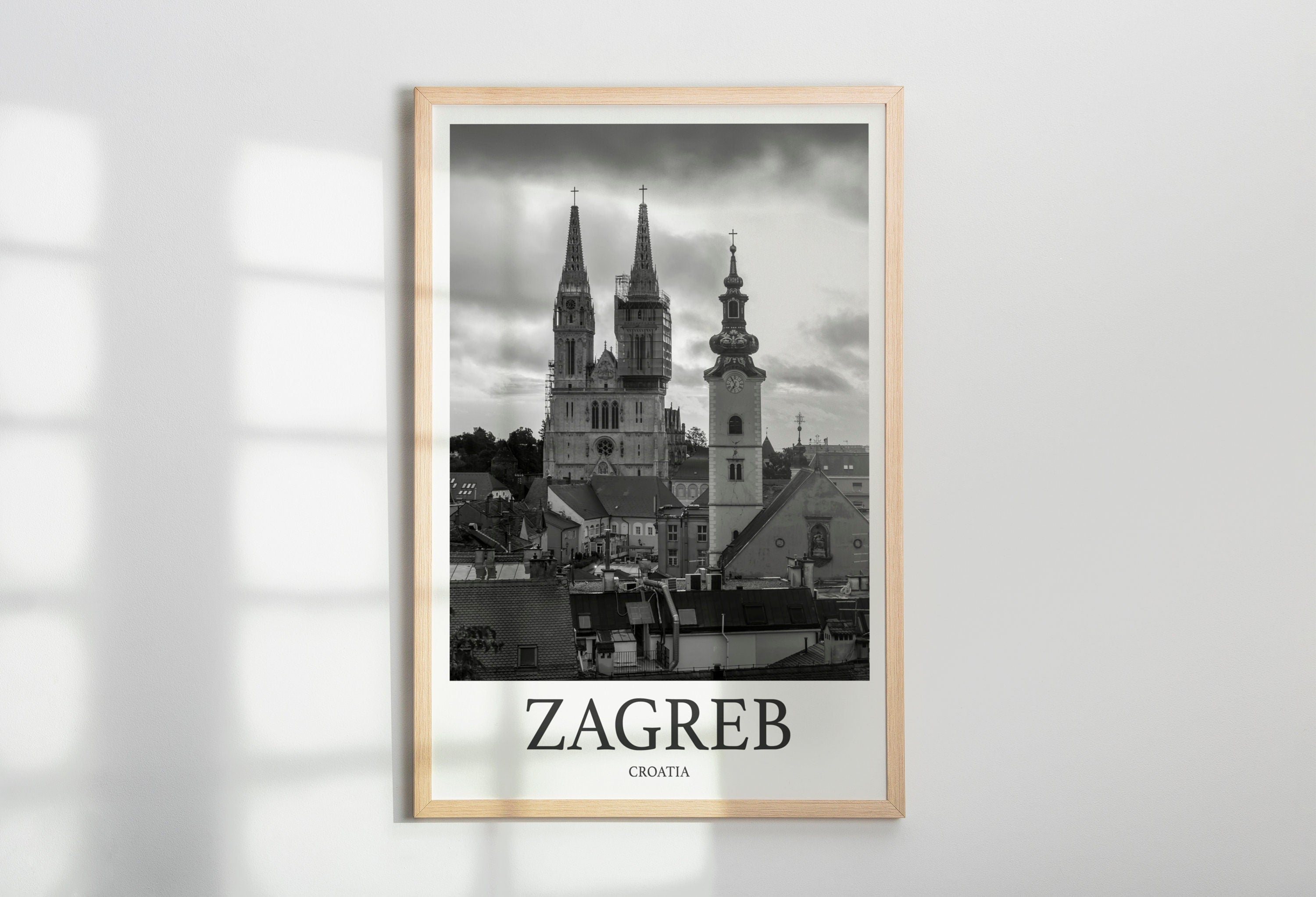 Zagreb Photo Print of Zagreb Travel Photo Croatia Art Decor Photo Travel Art Gift For Travel Artwork