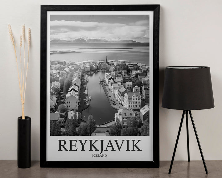 Reykjavik Photo Print of Reykjavik Iceland Travel Photo Hanging Decor Photo Travel Art Gift For Travel Artwork Wall Art Framed Photo Print