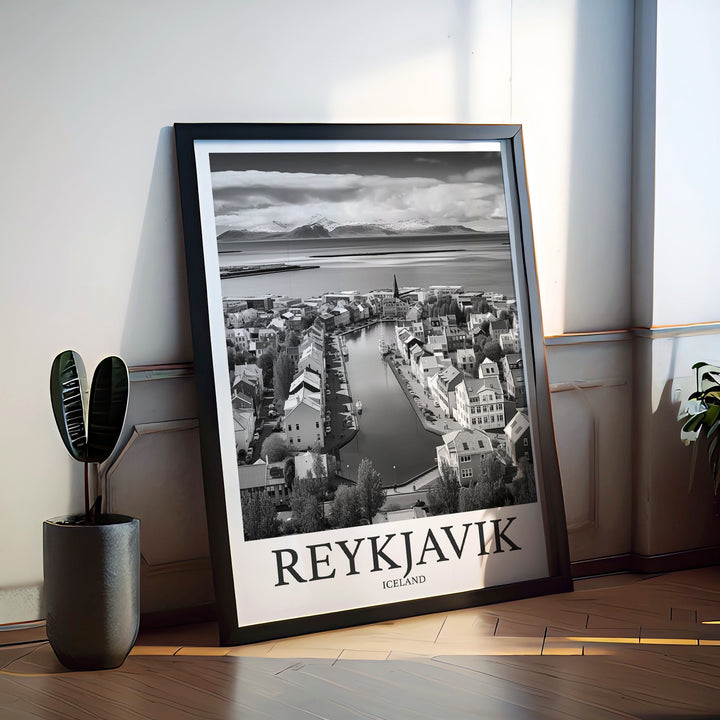 Reykjavik Photo Print of Reykjavik Iceland Travel Photo Hanging Decor Photo Travel Art Gift For Travel Artwork Wall Art Framed Photo Print