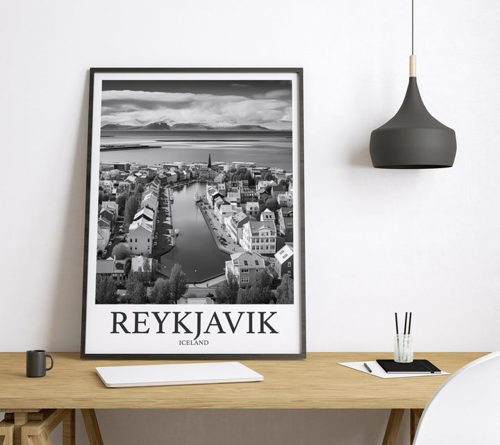 Reykjavik Photo Print of Reykjavik Iceland Travel Photo Hanging Decor Photo Travel Art Gift For Travel Artwork Wall Art Framed Photo Print