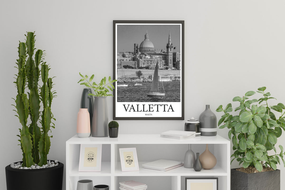 Valletta Photo Print of Valletta Malta Travel Photo Hanging Decor Photo Travel Art Gift For Travel Artwork Wall Art Framed Photo Travel