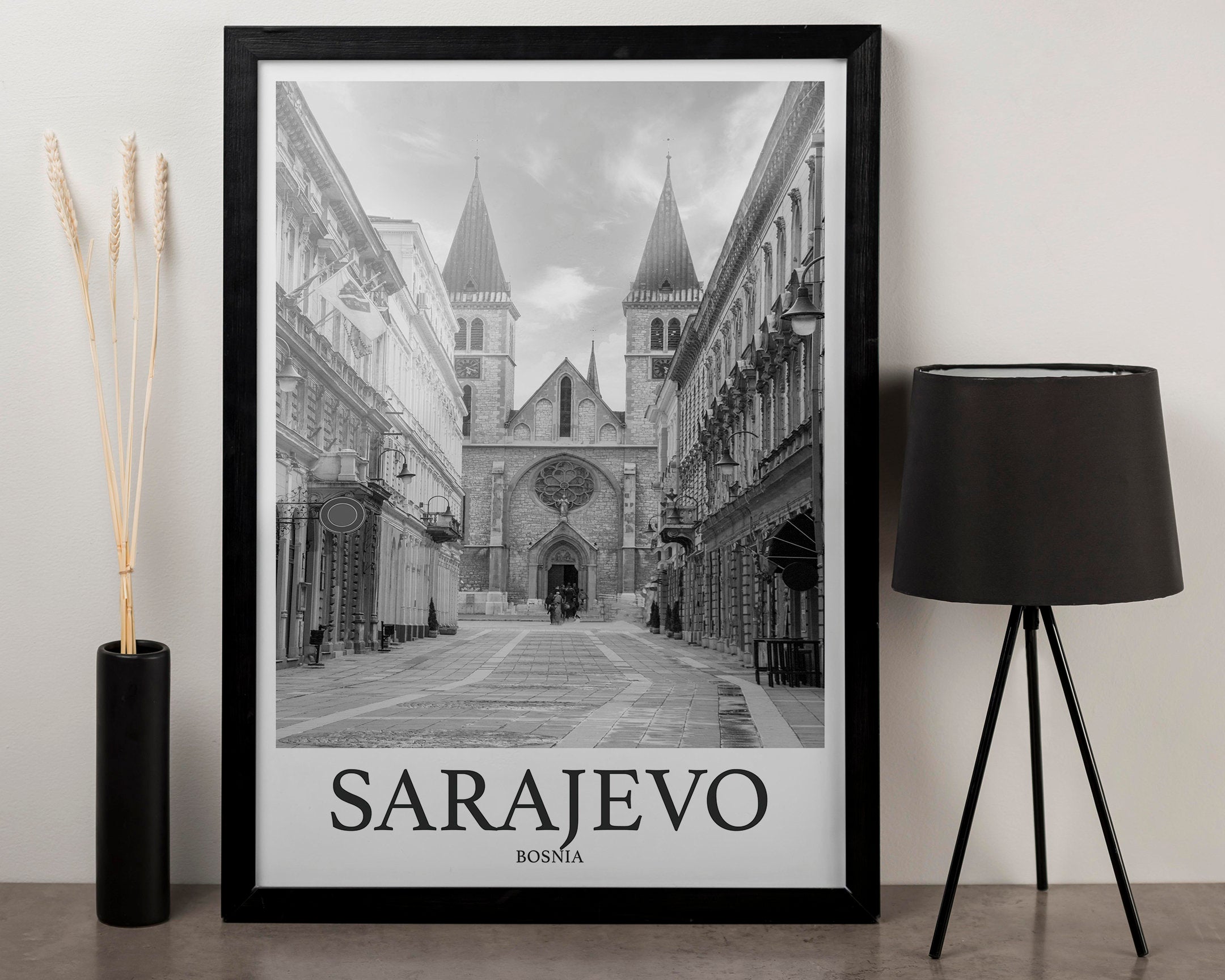 Sarajevo Photo Print of Sarajevo Bosnia Travel Photo Hanging Decor Photo Travel Art Gift For Travel Artwork