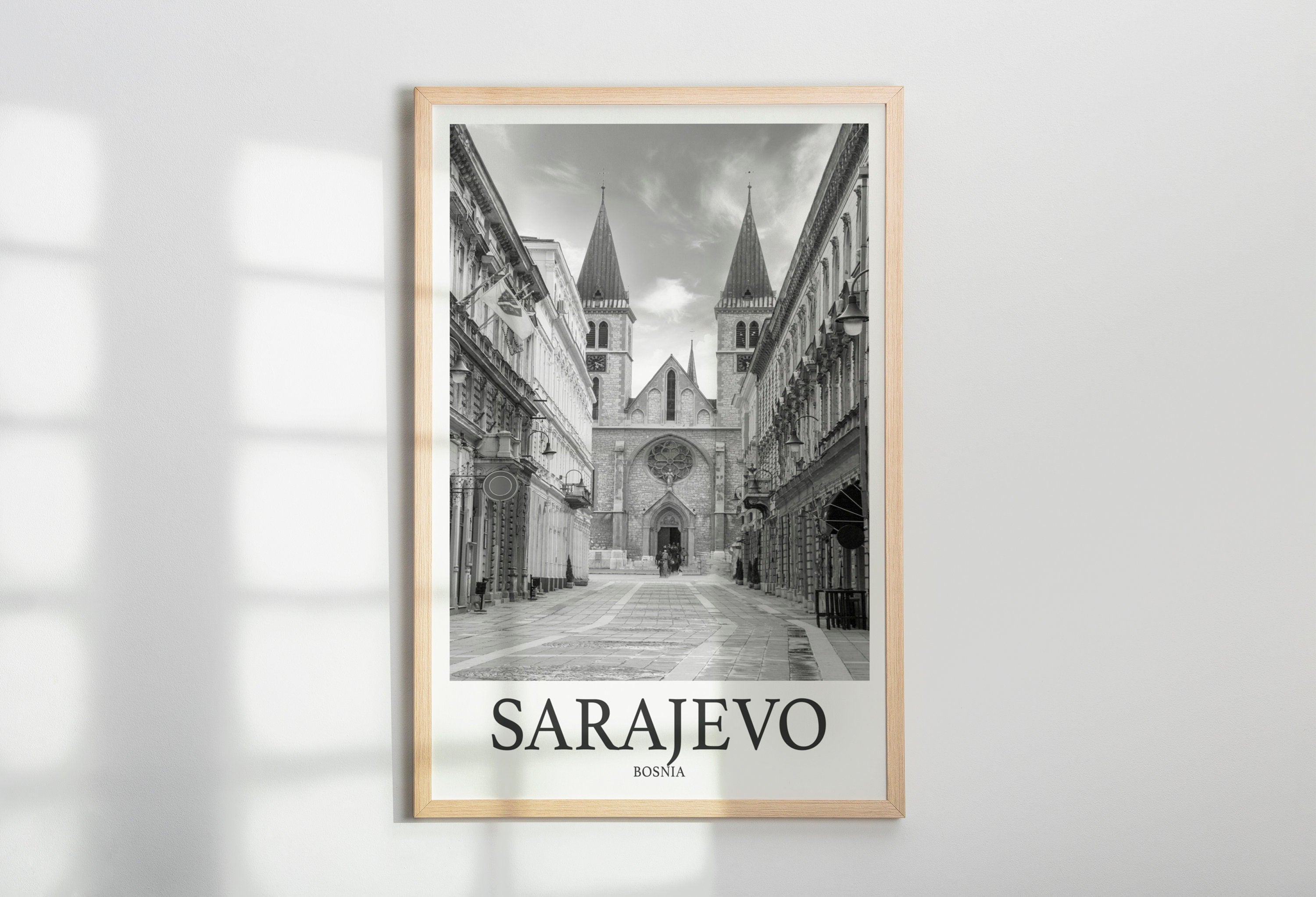 Sarajevo Photo Print of Sarajevo Bosnia Travel Photo Hanging Decor Photo Travel Art Gift For Travel Artwork