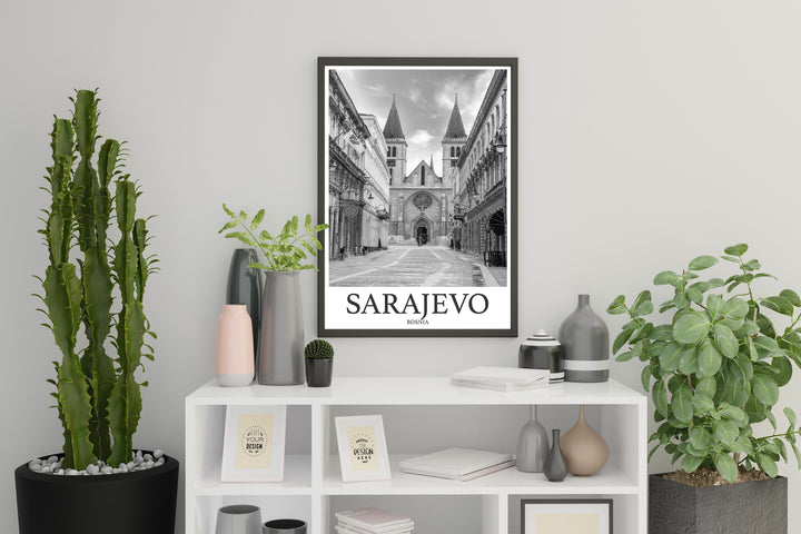 Sarajevo Photo Print of Sarajevo Bosnia Travel Photo Hanging Decor Photo Travel Art Gift For Travel Artwork Wall Art Framed Photo Travel