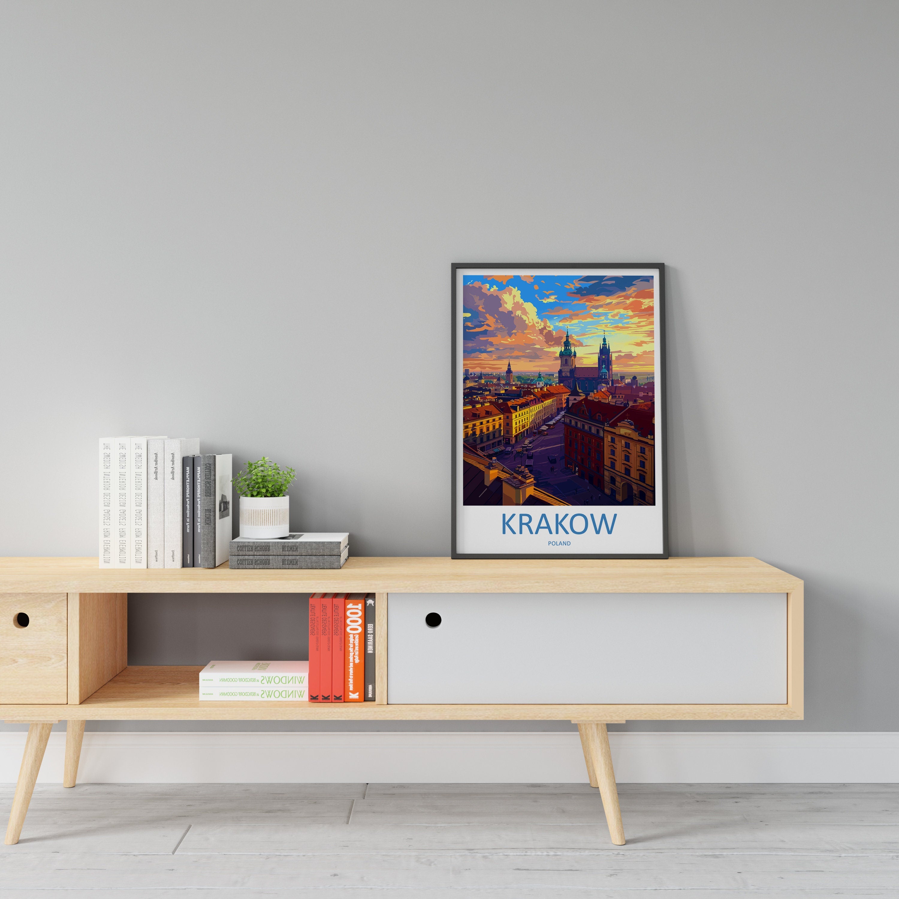 Krakow Travel Print