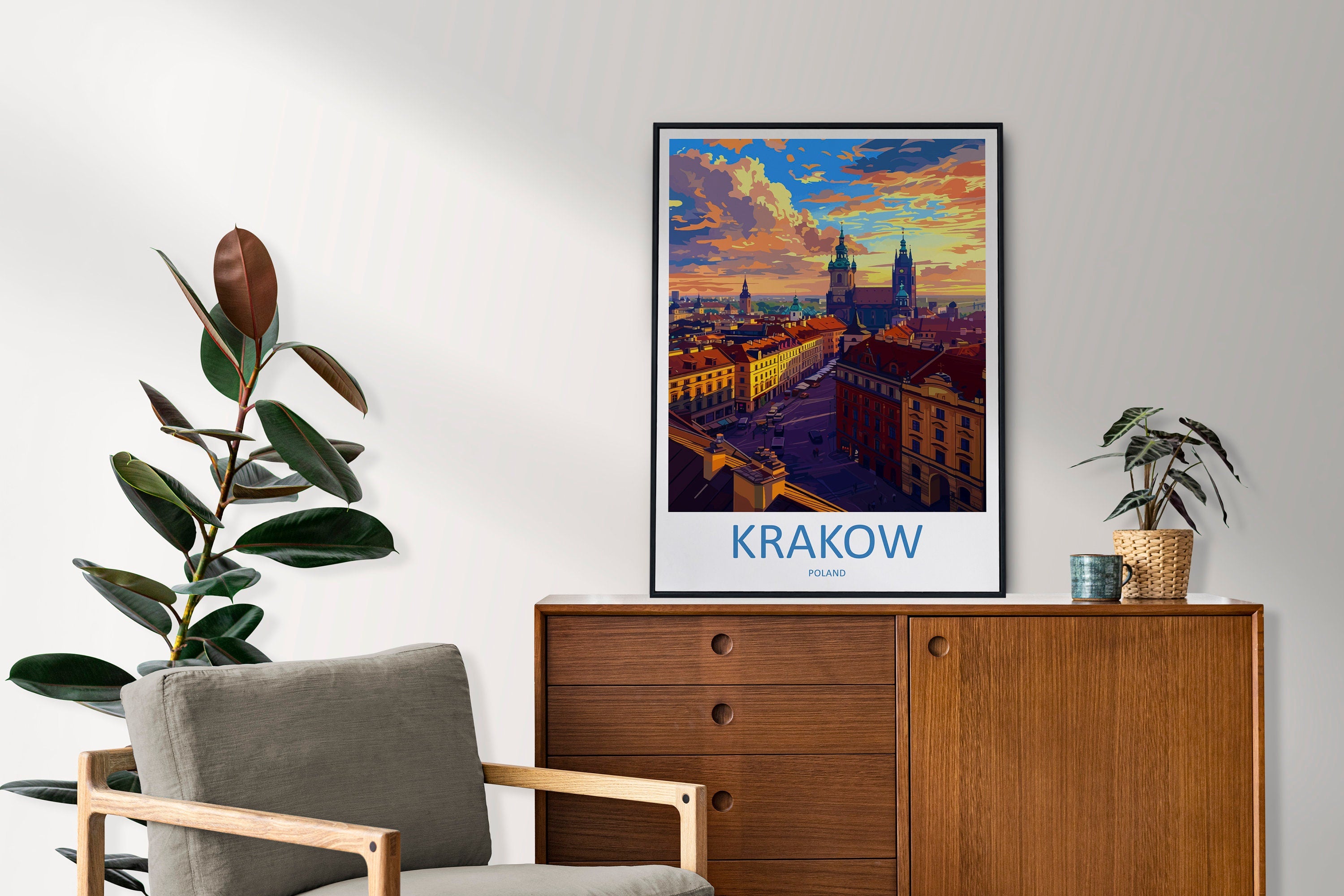 Krakow Travel Print