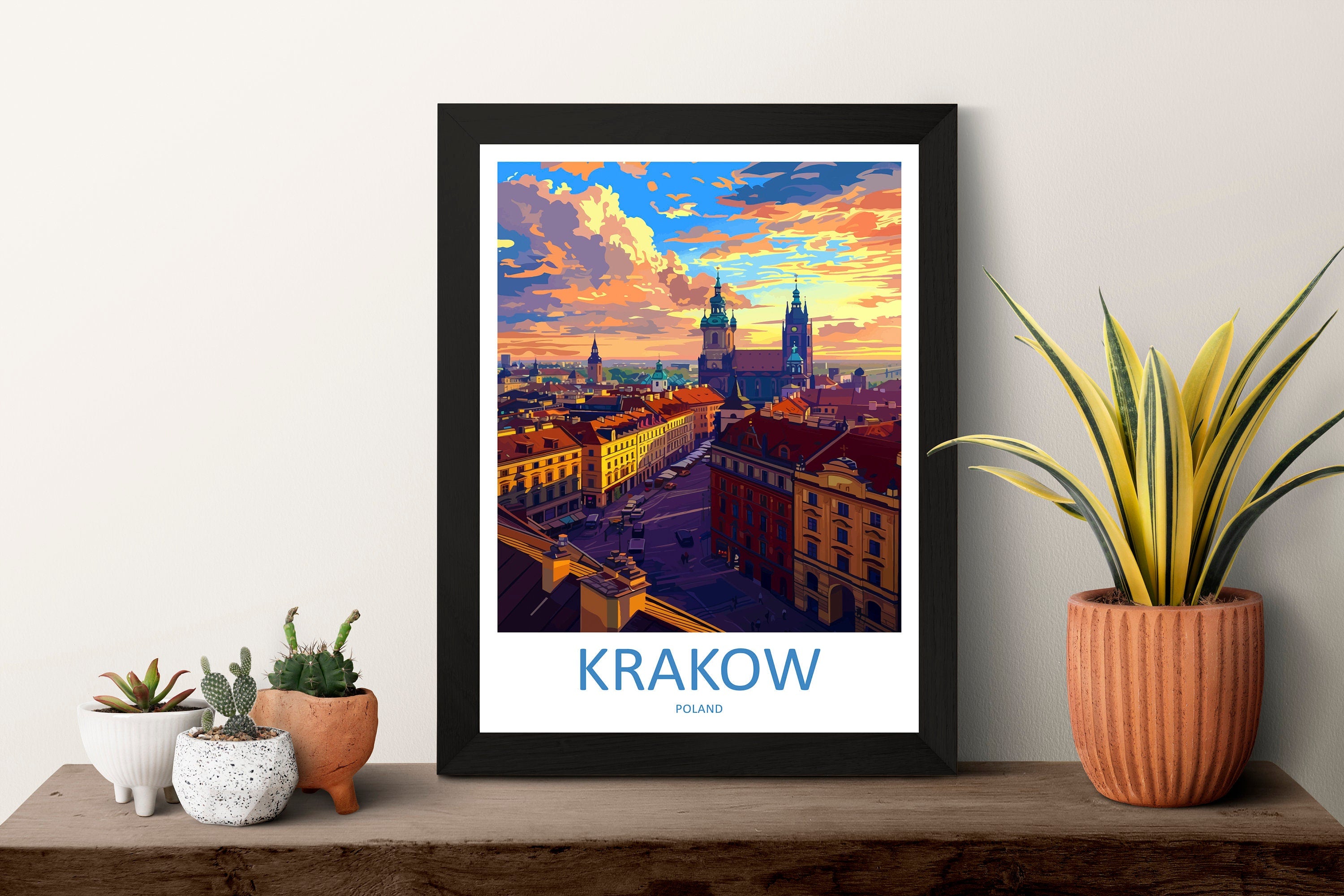 Krakow Travel Print