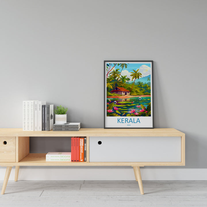 Kerala Travel Print Wall Art Kerala Wall Hanging Home Décor Kerala Gift Art Lovers India Art Lover Gift Wall Décor