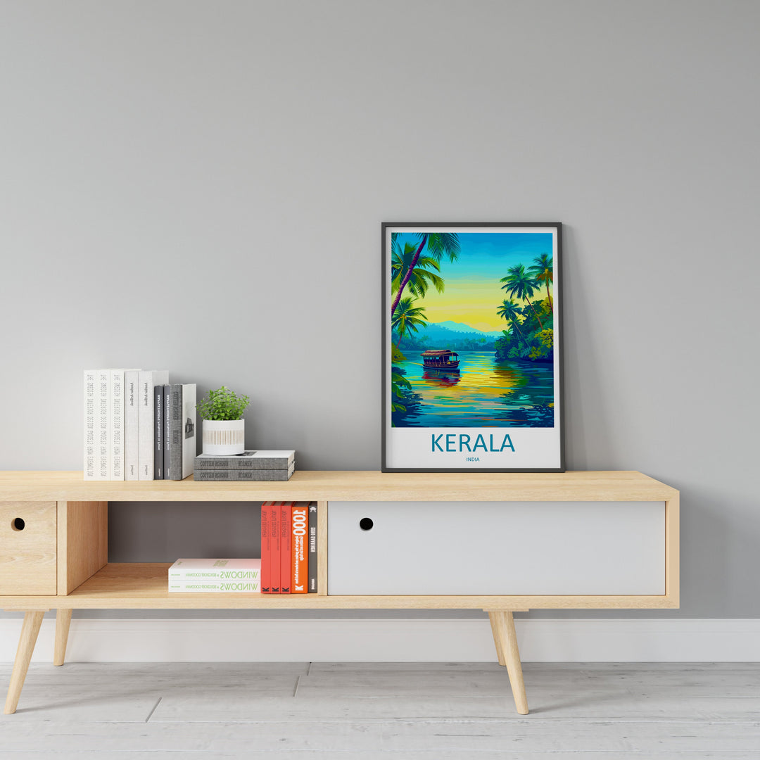 Kerala Travel Print Wall Art Kerala Wall Hanging Home Décor Kerala Gift Art Lovers India Art Lover Gift Wall Décor