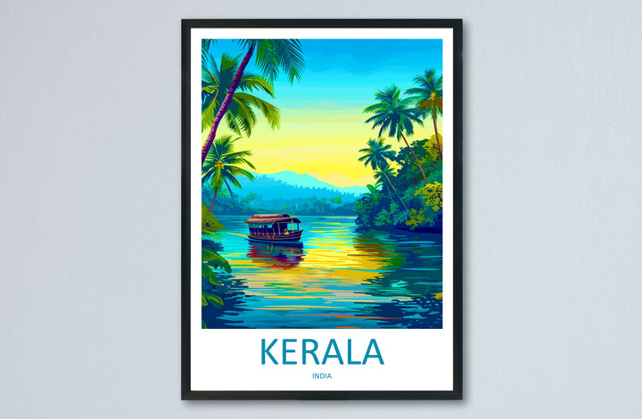Kerala Travel Print Wall Art Kerala Wall Hanging Home Décor Kerala Gift Art Lovers India Art Lover Gift Wall Décor