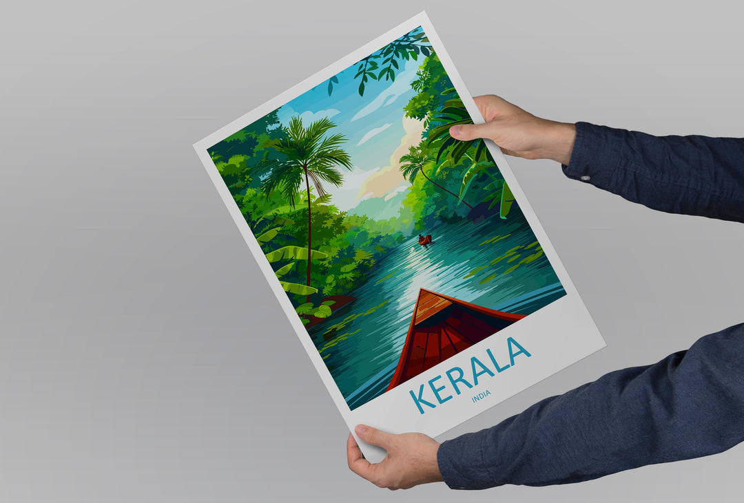 Kerala Travel Print Wall Art Kerala Wall Hanging Home Décor Kerala Gift Art Lovers India Art Lover Gift Wall Décor