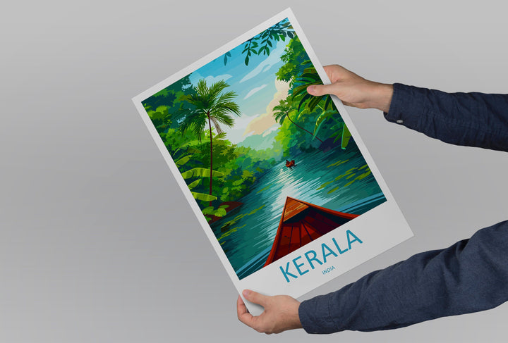 Kerala Travel Print Wall Art Kerala Wall Hanging Home Décor Kerala Gift Art Lovers India Art Lover Gift Wall Décor