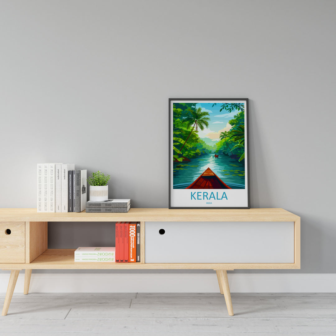 Kerala Travel Print Wall Art Kerala Wall Hanging Home Décor Kerala Gift Art Lovers India Art Lover Gift Wall Décor