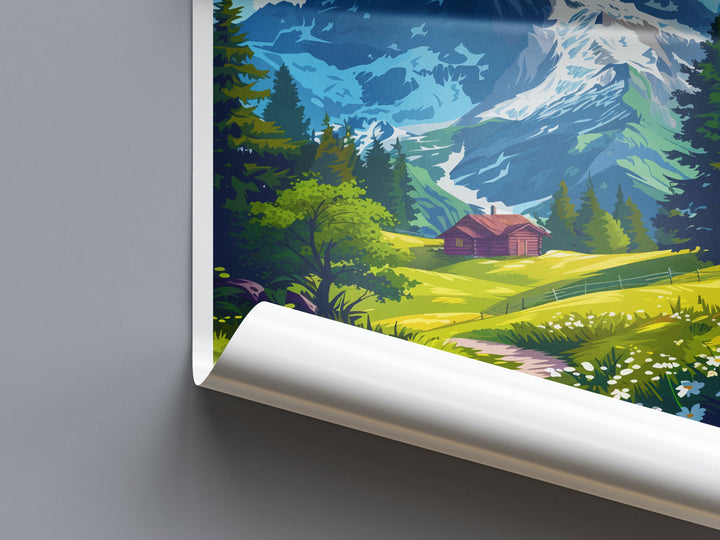 Grindelwald Print Grindelwald Home Décor Switzerland Art Print Grindelwald Wall Print For Switzerland Gift Wall Hanging Grindelwald Home Art
