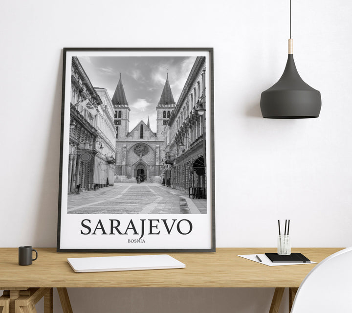 Sarajevo Photo Print of Sarajevo Bosnia Travel Photo Hanging Decor Photo Travel Art Gift For Travel Artwork Wall Art Framed Photo Travel