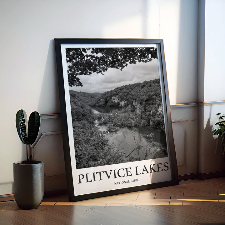 Plitvice Lakes Photo Print of Plitvice Lakes Croatia Travel Photo Hanging Decor Photo Travel Art Gift For Travel Artwork Wall Art Framed