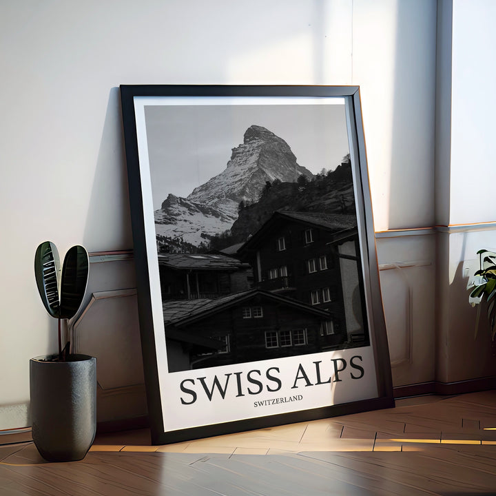 Swiss Alps Photo Print of Swiss Alps Switzerland Travel Photo Hanging Decor Photo Travel Art Gift For Travel Artwork Wall Art Framed