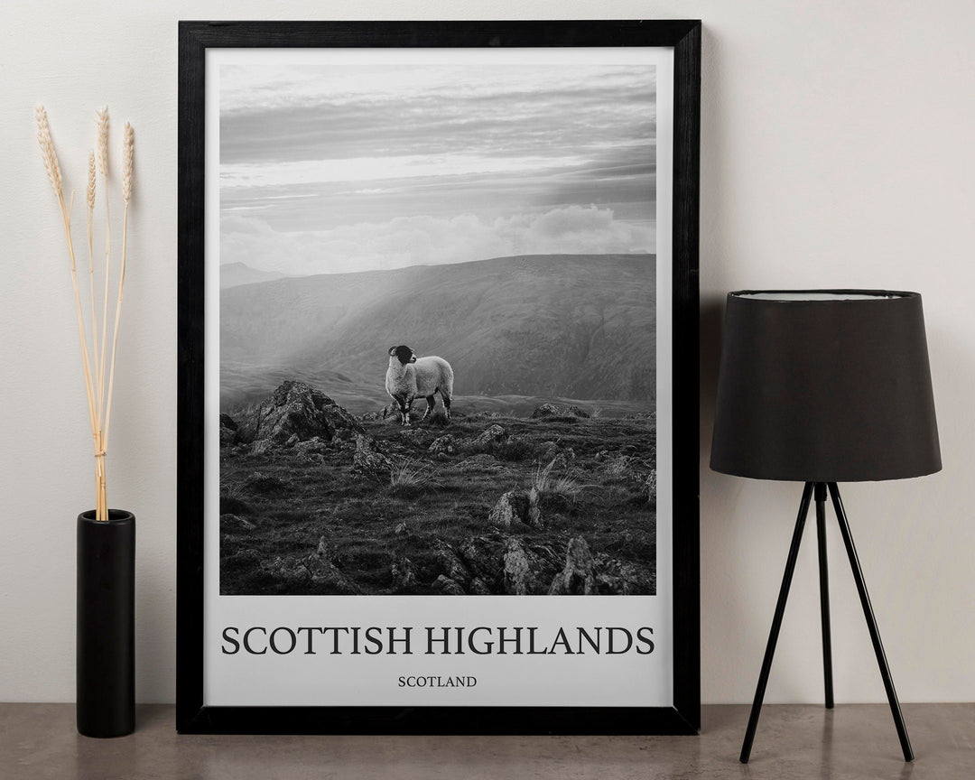 Scottish Highlands Photo Print of Scottish Highlands Travel Photo Hanging Decor Photo Travel Art Gift For Travel Artwork Wall Art Framed