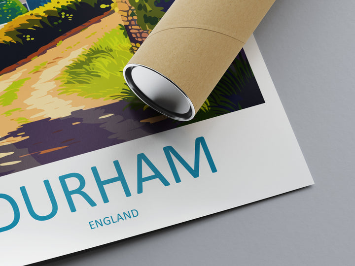 Durham Travel Print Wall Art Durham Wall Hanging Home Décor Durham Gift Art Lovers England Art Lover Gift Durham Travel Art Gift